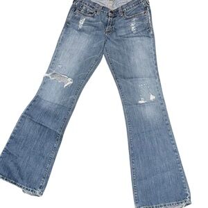 Abercrombie & Fitch Blue Wide Leg Jeans